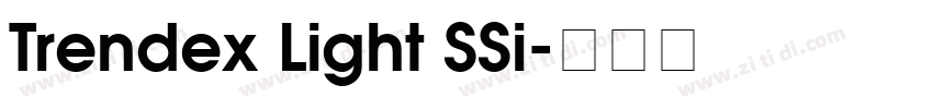 Trendex Light SSi字体转换